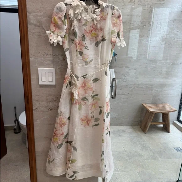 Zimmermann liftoff flower midi dress - Picture 14 of 15